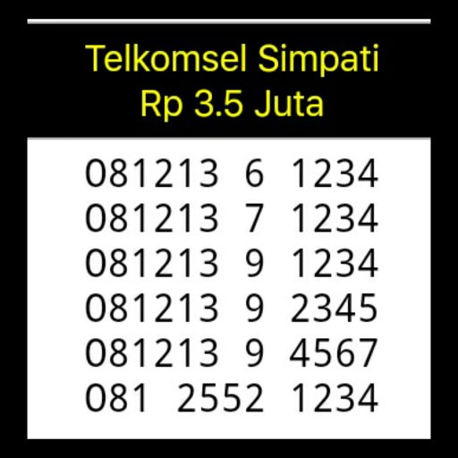 Detail Angka Cantik 4 Digit Nomer 12