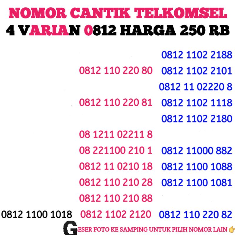 Detail Angka Cantik 4 Digit Nomer 22