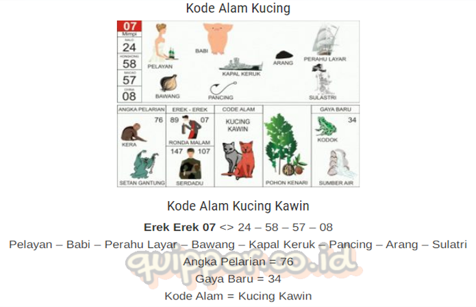 Detail Angka Kode Alam Anak Kucing Nomer 4