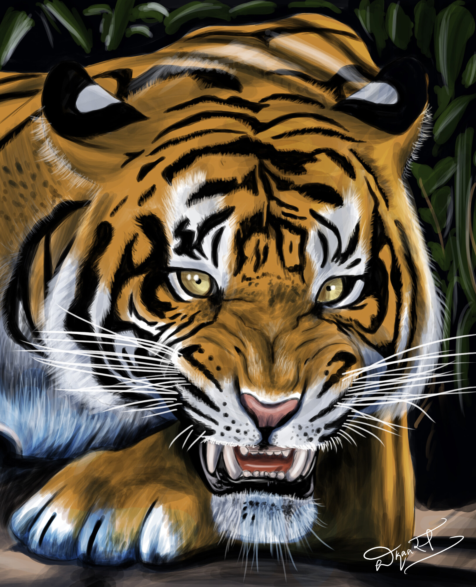 Detail Angry Tiger Nomer 11