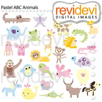 Detail Animal Alphabet Clipart Nomer 22