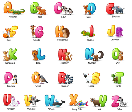 Detail Animal Alphabet Clipart Nomer 41