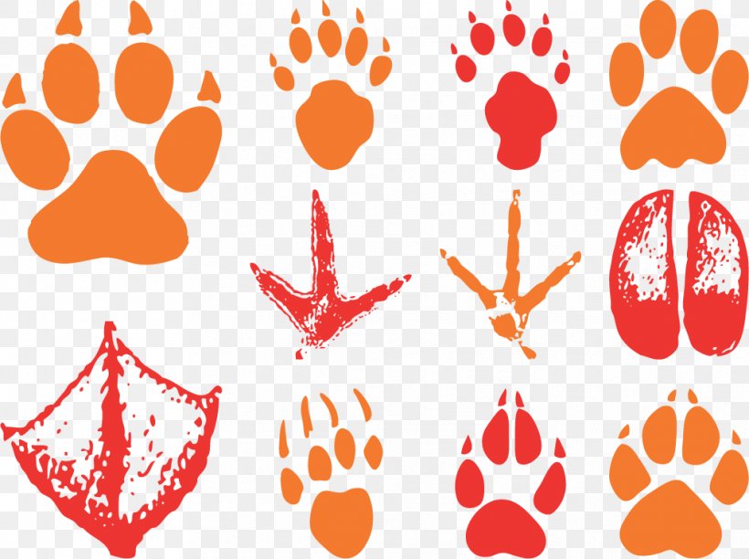 Detail Animal Footprints Clip Art Nomer 13