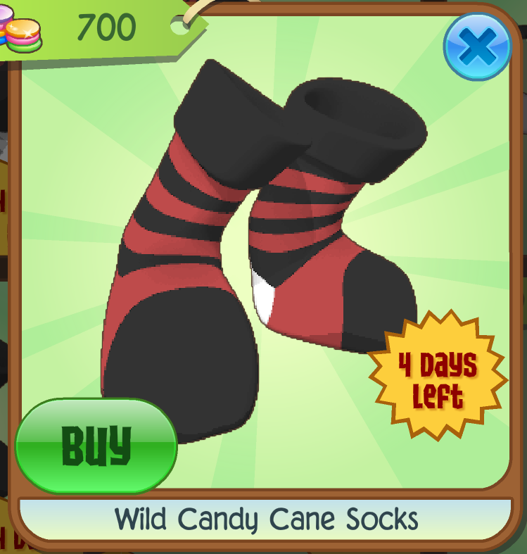 Detail Animal Jam Candy Cane Socks Nomer 7