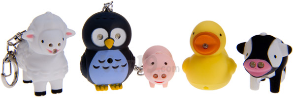 Detail Animal Keychain Flashlight Nomer 13