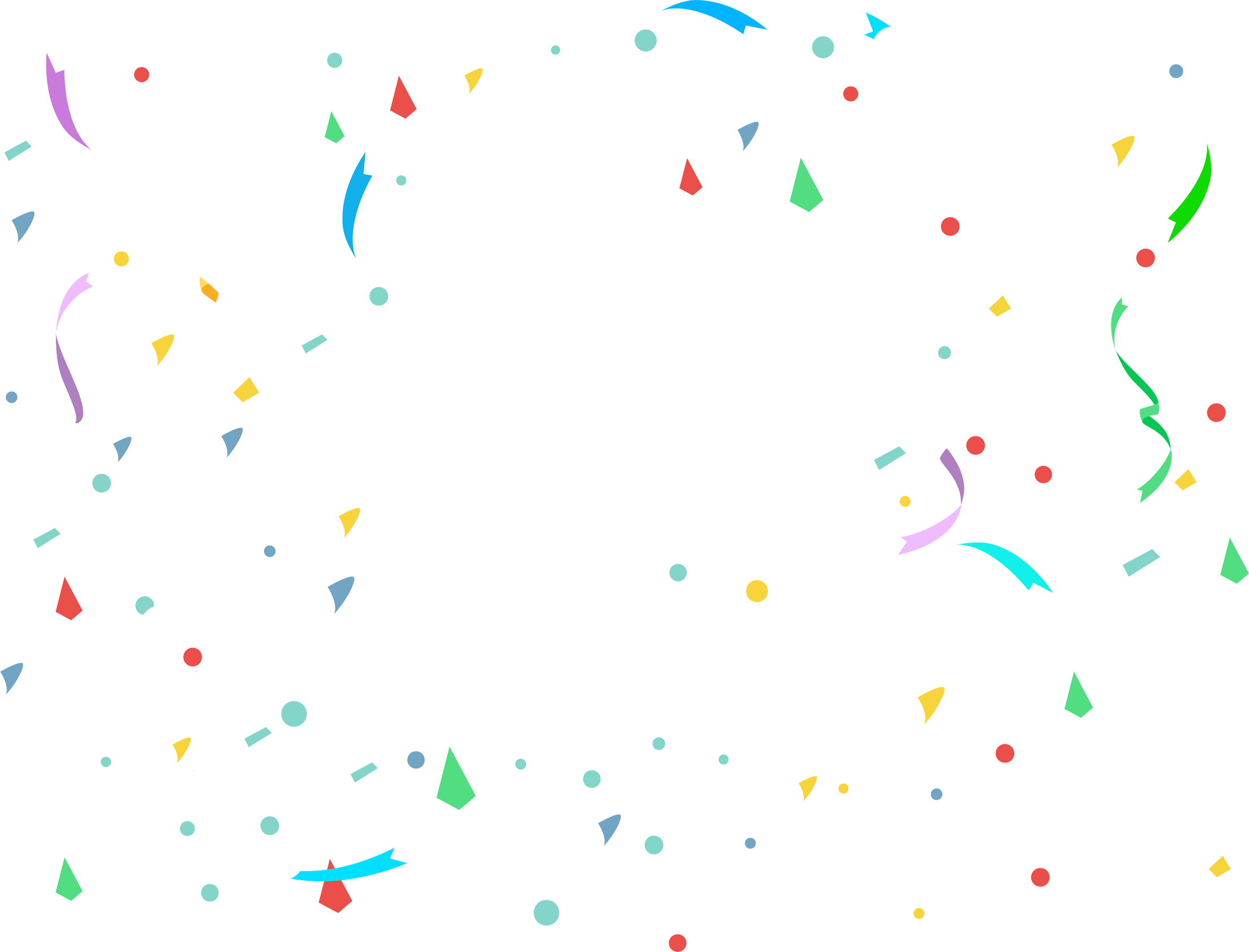 Confetti Transparent - KibrisPDR