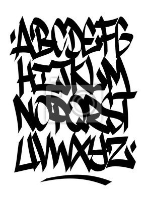 Detail Graffiti Schrift Abc Nomer 10