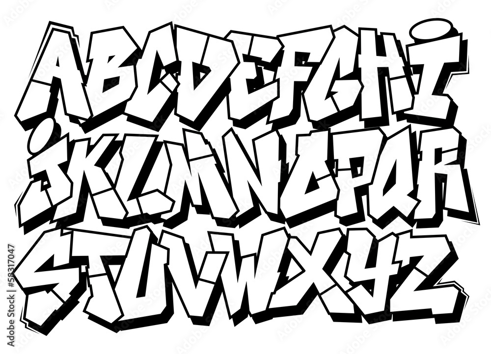 Detail Graffiti Schrift Bubble Nomer 6