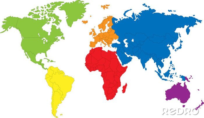 Detail Kontinente Karte Leer Nomer 5