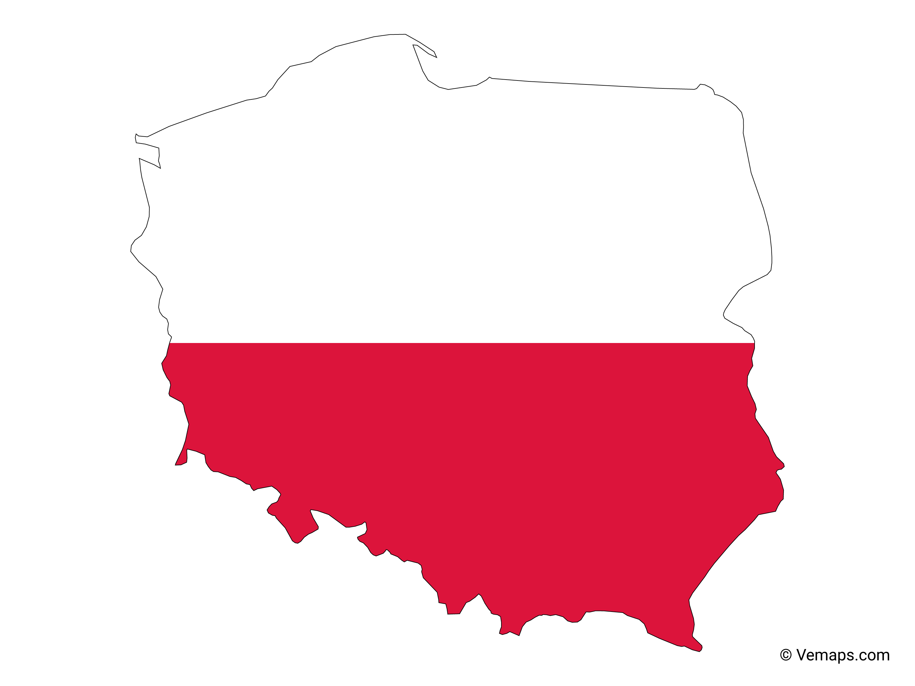 Polen Map - KibrisPDR