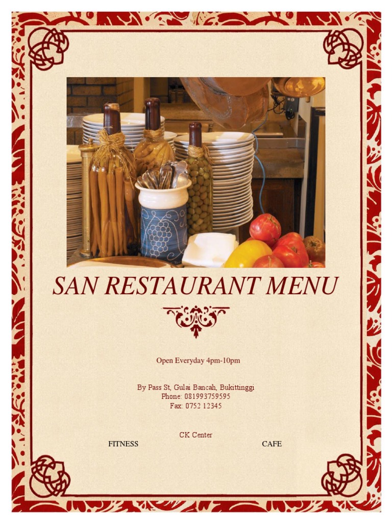 Detail Contoh Menu Table D Hote Nomer 11