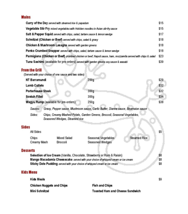 Detail Contoh Menu Table D Hote Nomer 30