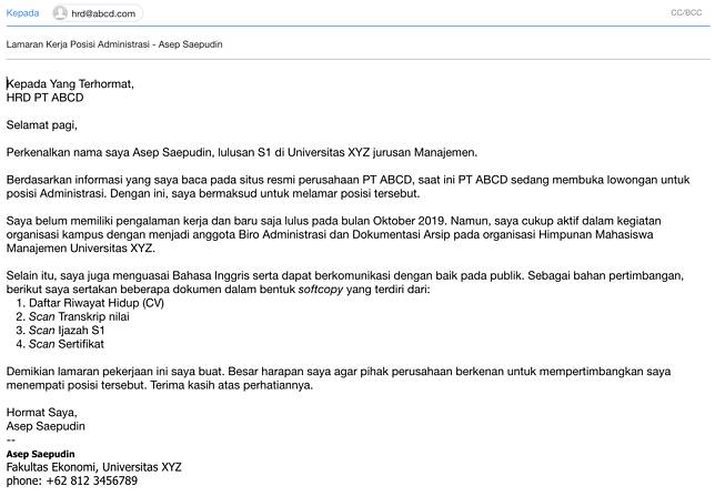 Detail Contoh Menulis Email Nomer 11