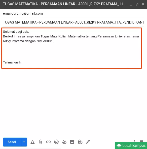 Detail Contoh Menulis Email Nomer 24