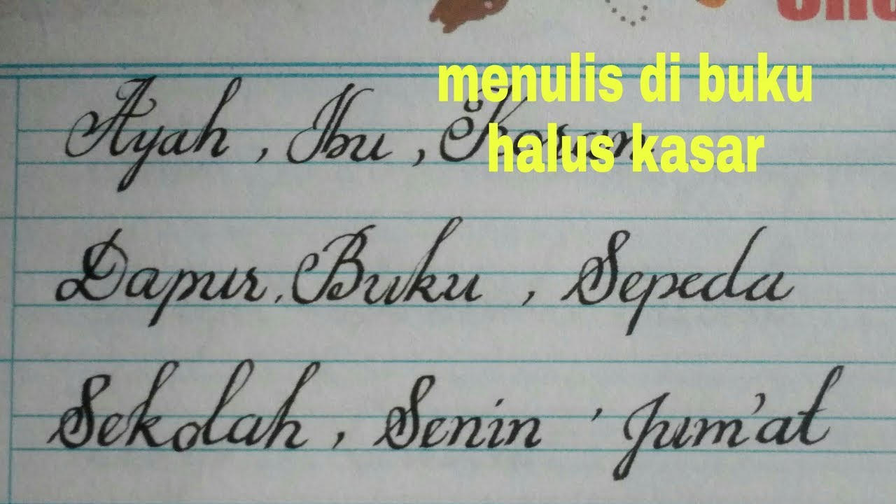 Detail Contoh Menulis Halus Nomer 7