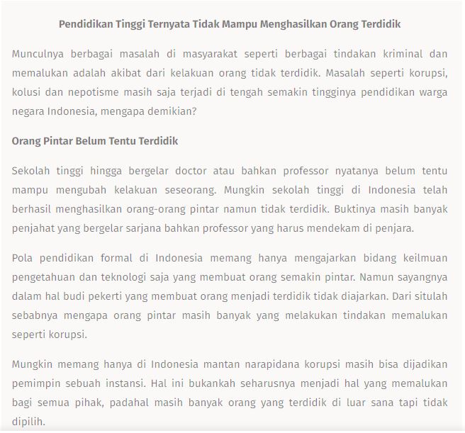 Detail Contoh Menulis Opini Nomer 21