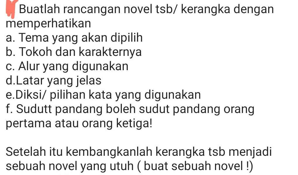 Detail Contoh Merancang Novel Nomer 20