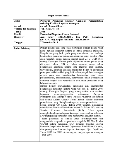 Detail Contoh Mereview Jurnal Nomer 38