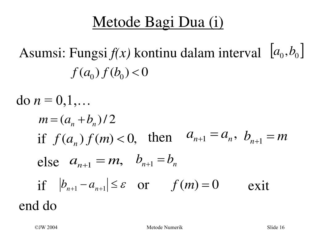 Detail Contoh Metode Numerik Nomer 16