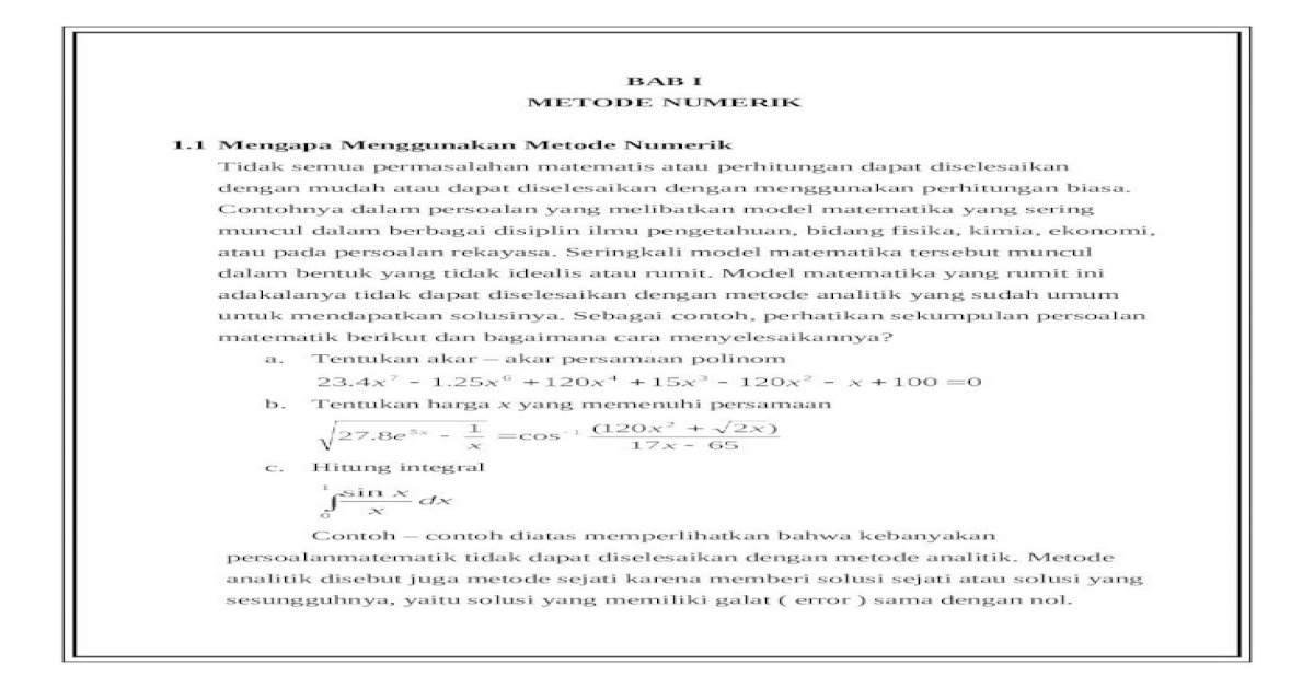 Detail Contoh Metode Numerik Nomer 52