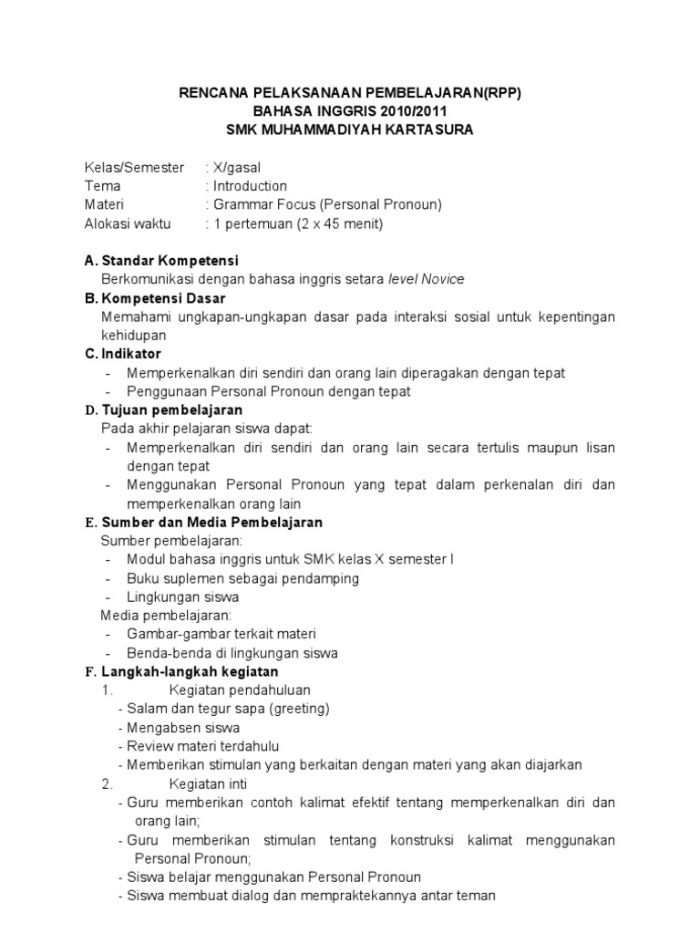 Detail Contoh Micro Teaching Nomer 17