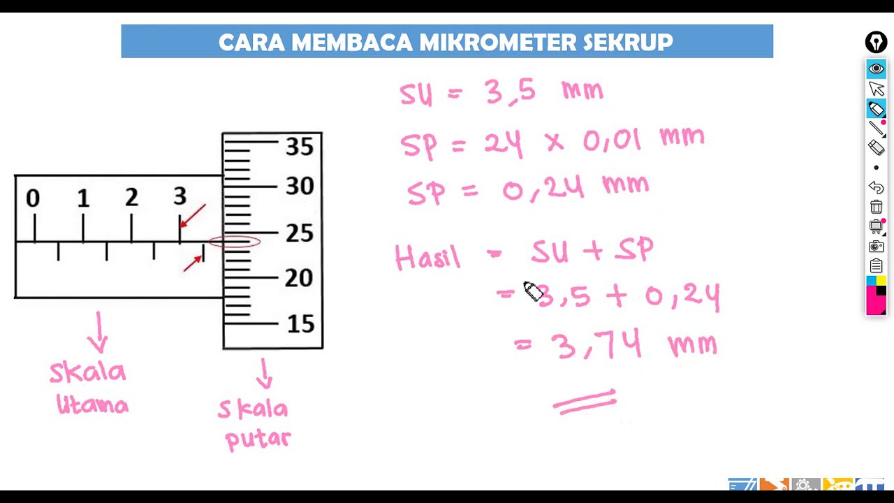 Detail Contoh Mikrometer Sekrup Nomer 11