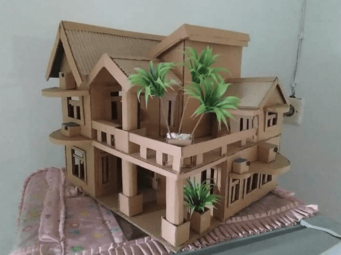 Detail Contoh Miniatur Rumah Dari Kardus Nomer 32