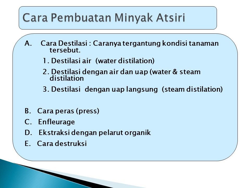 Detail Contoh Minyak Atsiri Nomer 48