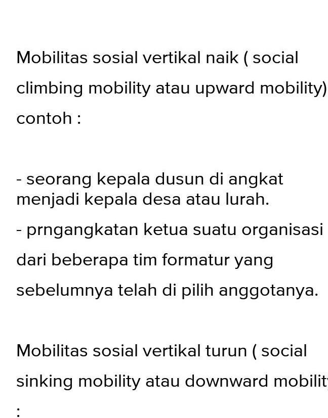 Detail Contoh Mobilitas Vertikal Nomer 55