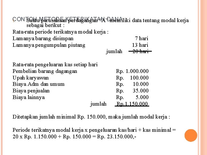 Detail Contoh Modal Kerja Nomer 5