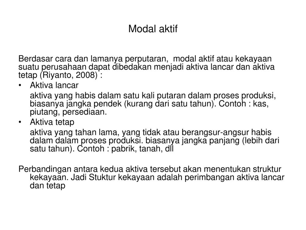 Detail Contoh Modal Tetap Nomer 8