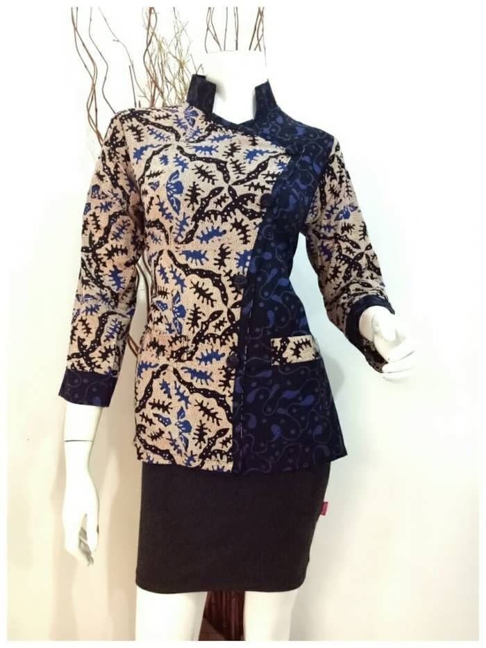 Detail Contoh Model Baju Batik Kombinasi Nomer 45