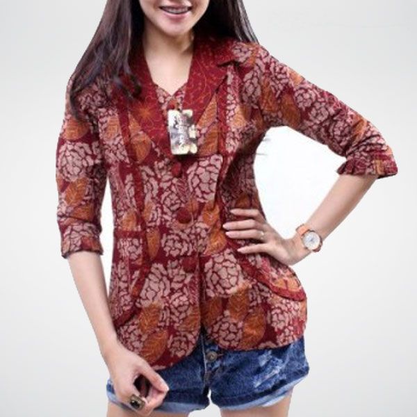 Detail Contoh Model Baju Batik Wanita Nomer 12