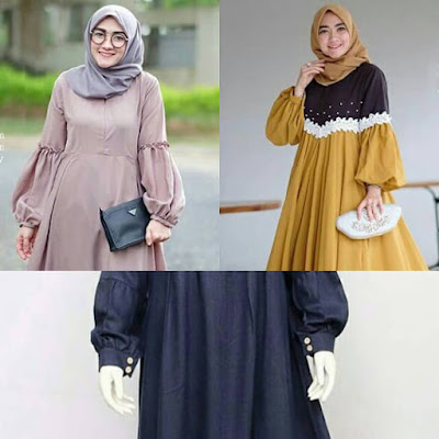 Detail Contoh Model Lengan Gamis Nomer 12