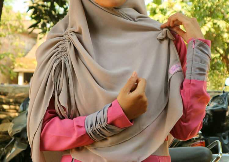 Detail Contoh Model Lengan Gamis Nomer 29