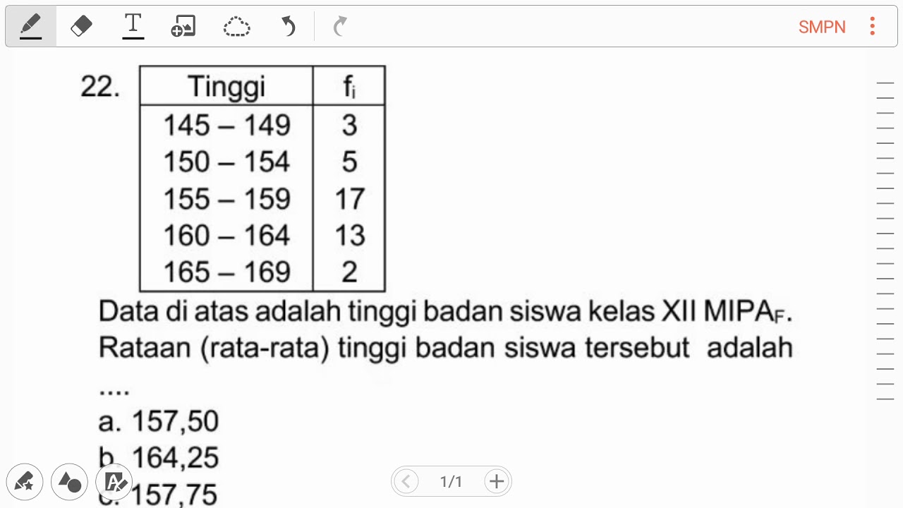 Detail Contoh Modus Data Kelompok Nomer 44