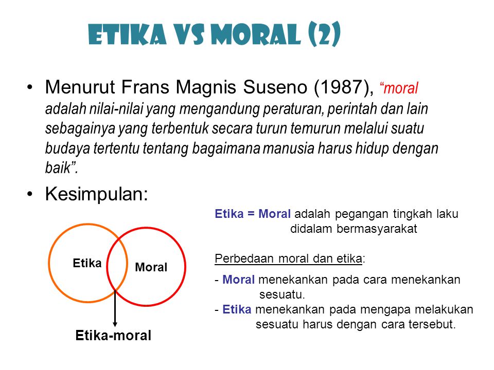 Detail Contoh Moral Dan Etika Nomer 21