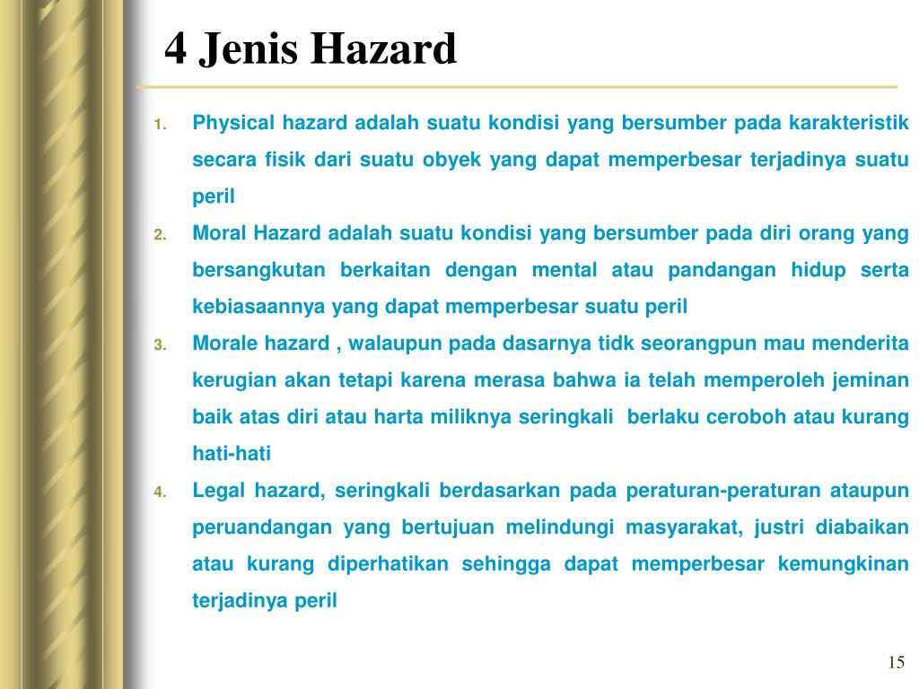 Detail Contoh Moral Hazard Nomer 42