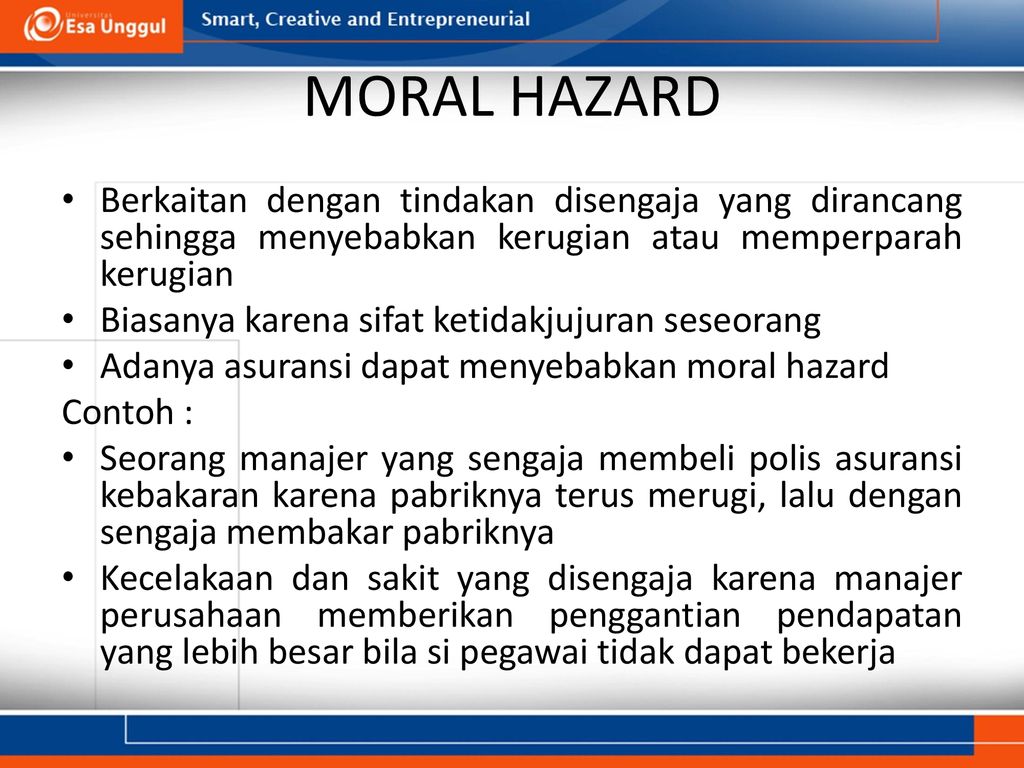 Detail Contoh Moral Hazard Nomer 6