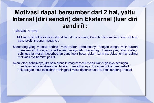 Detail Contoh Motivasi Internal Dan Eksternal Nomer 44