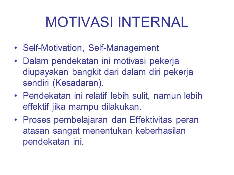 Detail Contoh Motivasi Internal Dan Eksternal Nomer 9