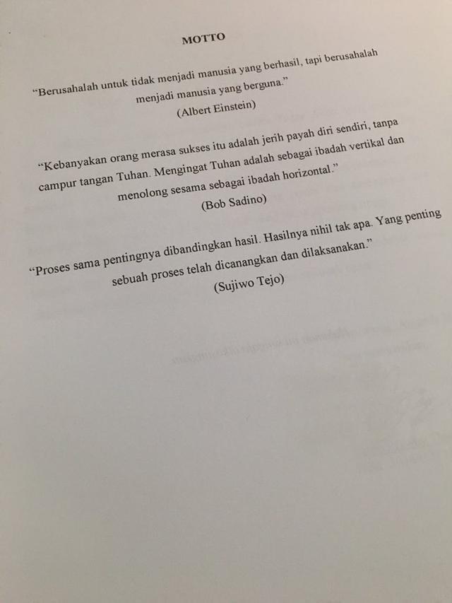 Detail Contoh Motto Dalam Skripsi Nomer 6