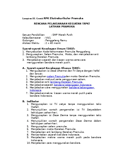 Detail Contoh Motto Pramuka Nomer 16