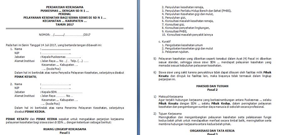 Detail Contoh Mou Sekolah Nomer 32