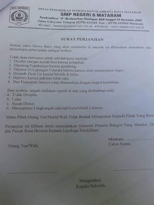 Detail Contoh Mou Sekolah Dengan Orang Tua Nomer 23