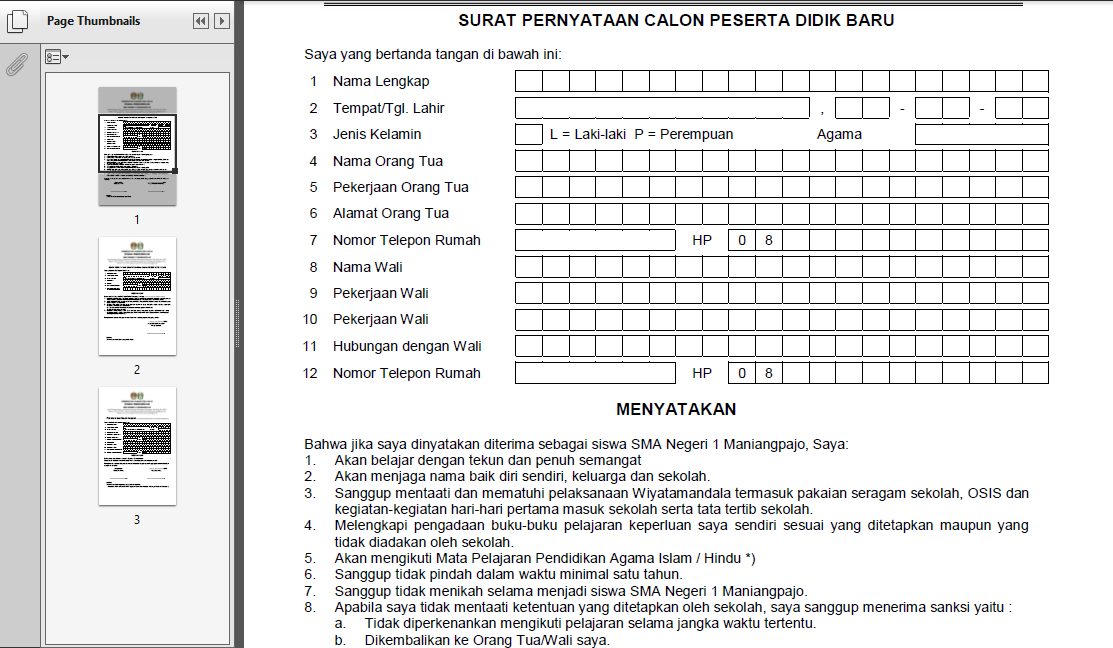 Detail Contoh Mou Sekolah Dengan Orang Tua Nomer 43