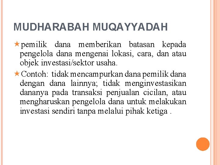 Detail Contoh Mudharabah Mutlaqah Nomer 9