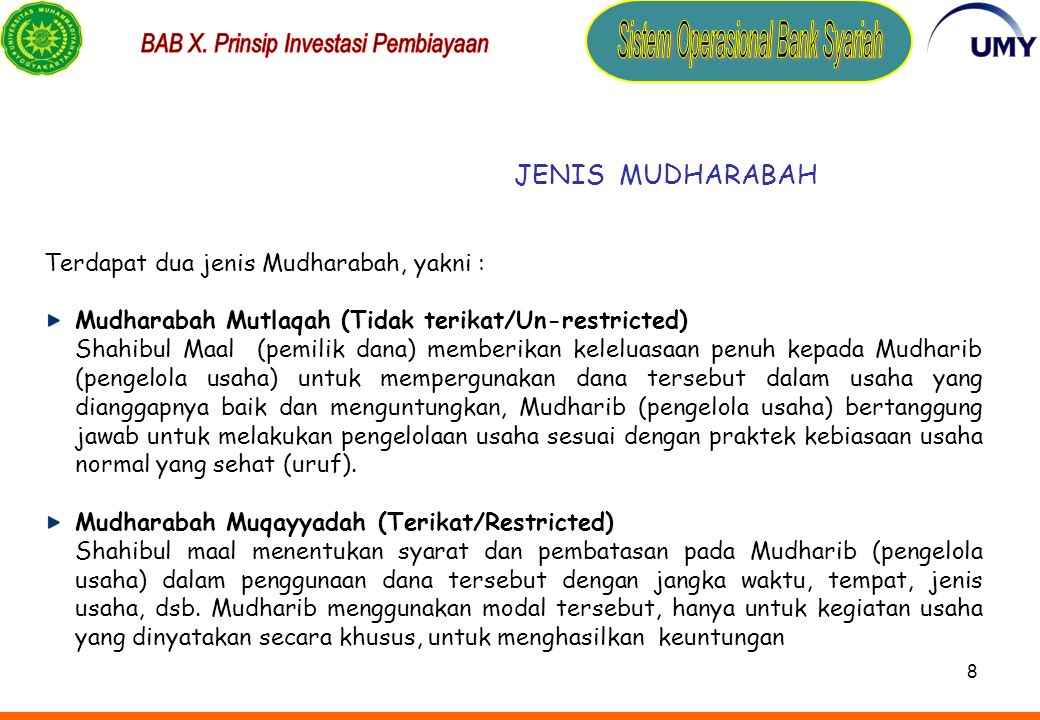 Detail Contoh Mudharabah Mutlaqah Nomer 10