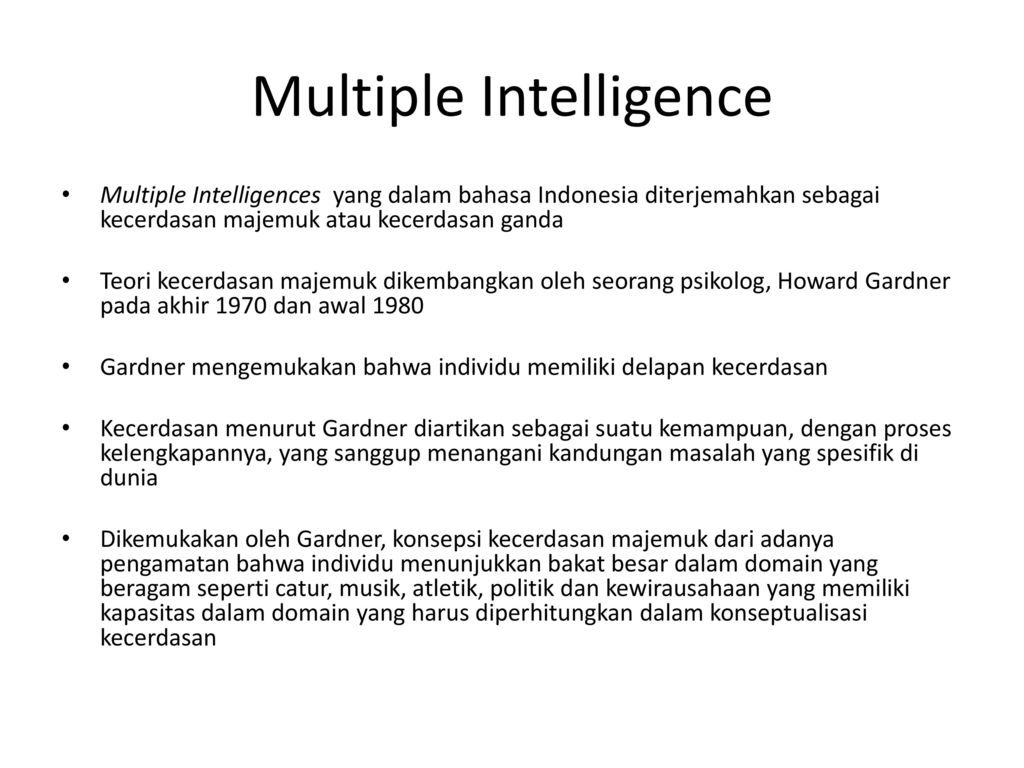 Detail Contoh Multiple Intelligence Nomer 29