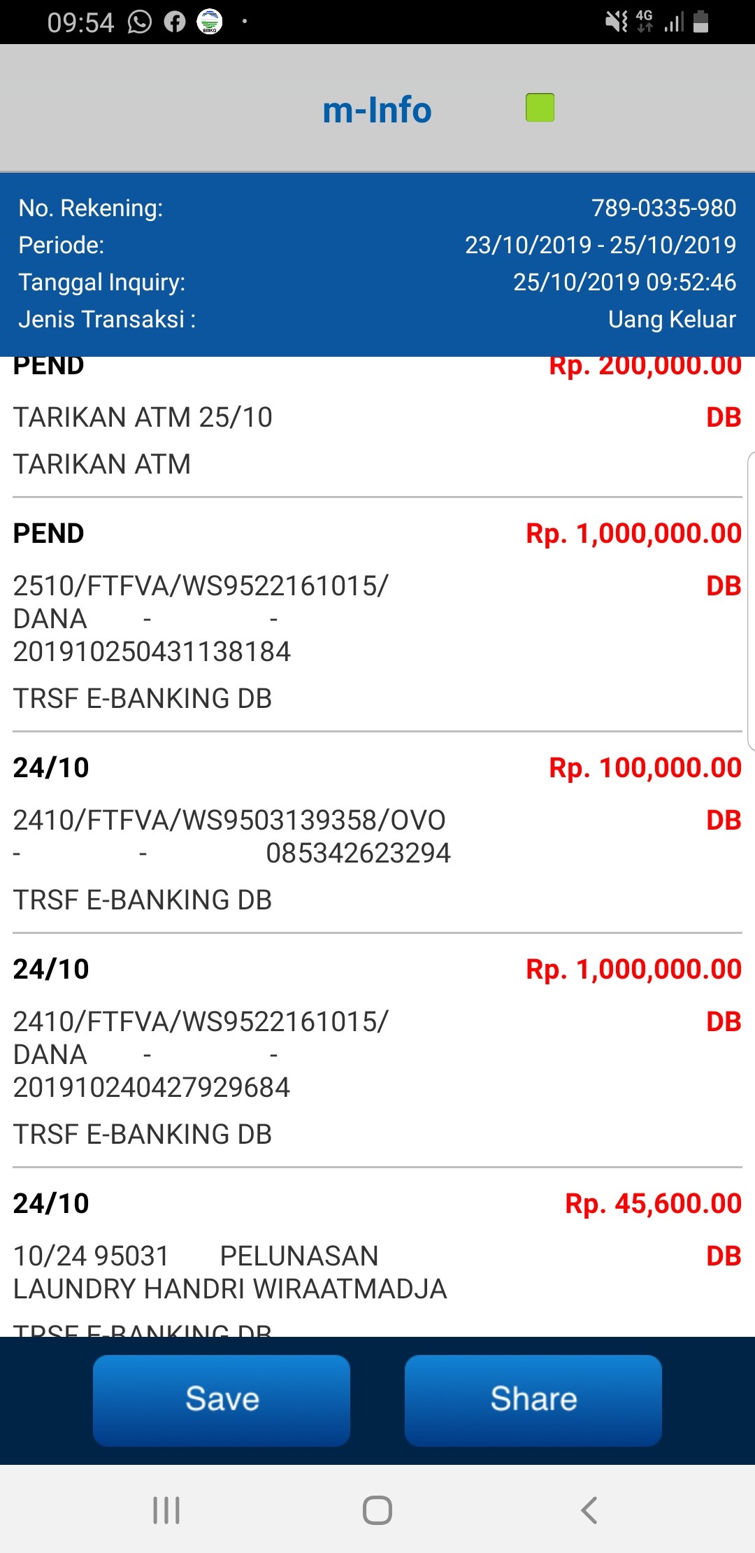 Detail Contoh Mutasi Rekening Bca Nomer 31